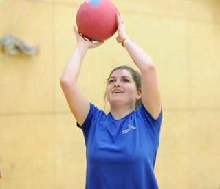 Student with ball