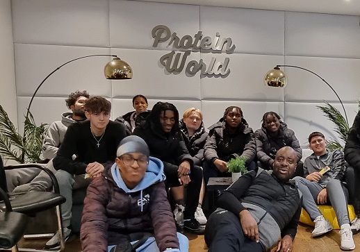 Sports students visit to Protein World